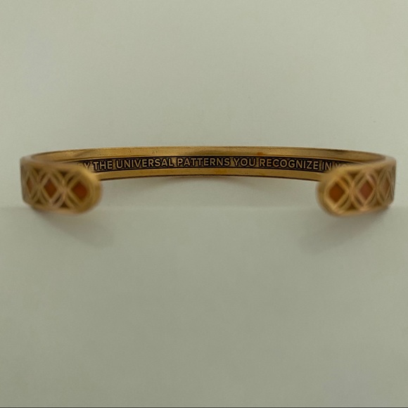 NWOT Alex and Ani Gold Tone Cuff Bracelet - Picture 3 of 3